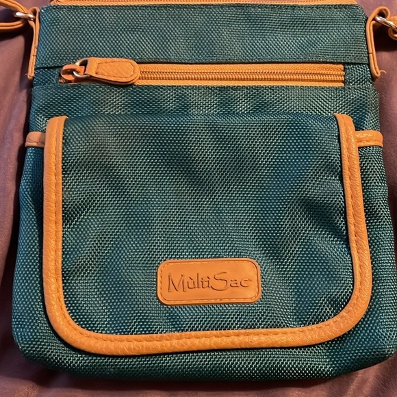 Multi Sac Green Crossbody Shoulder Bag Purse - Picture 2 of 7